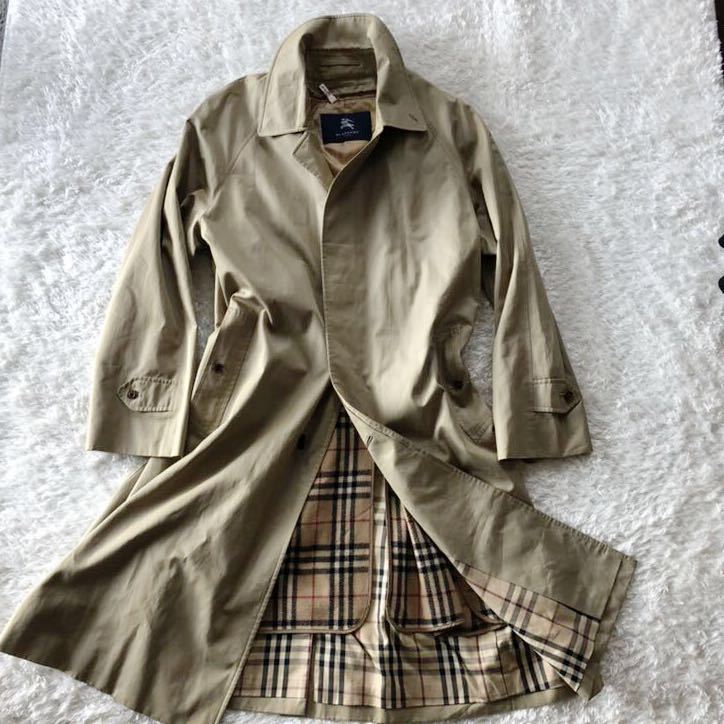 BURBERRY London バーバリーステンカラーコート 比翼仕立て 裏地