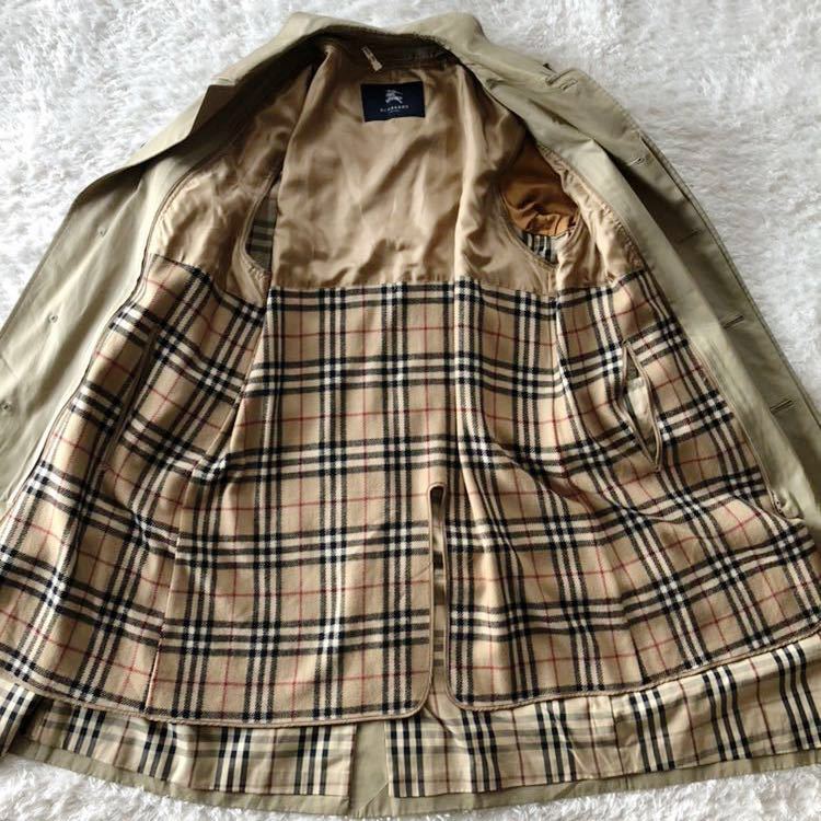 BURBERRY London バーバリーステンカラーコート 比翼仕立て 裏地