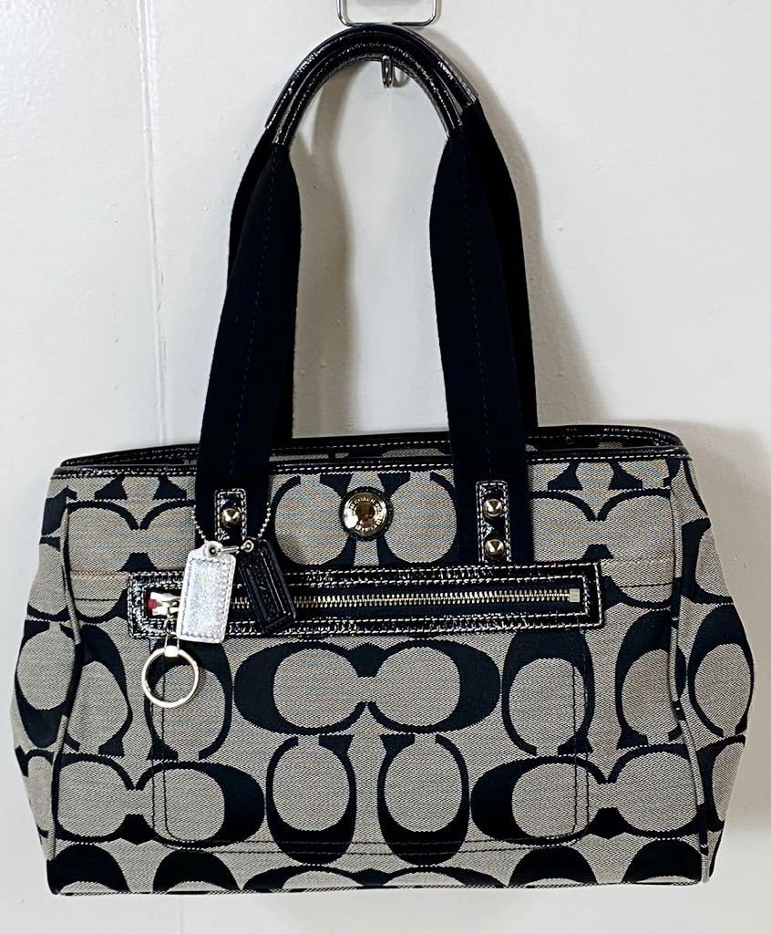 COACH コーチ シグネチャー ハンドバッグ - トートバッグ グレー 