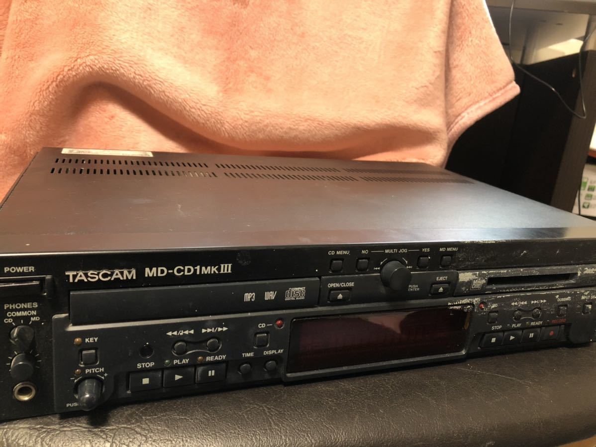 ジャンク】TASCAM MD-CD1mkIII CD/MDデッキ 【公式通販】