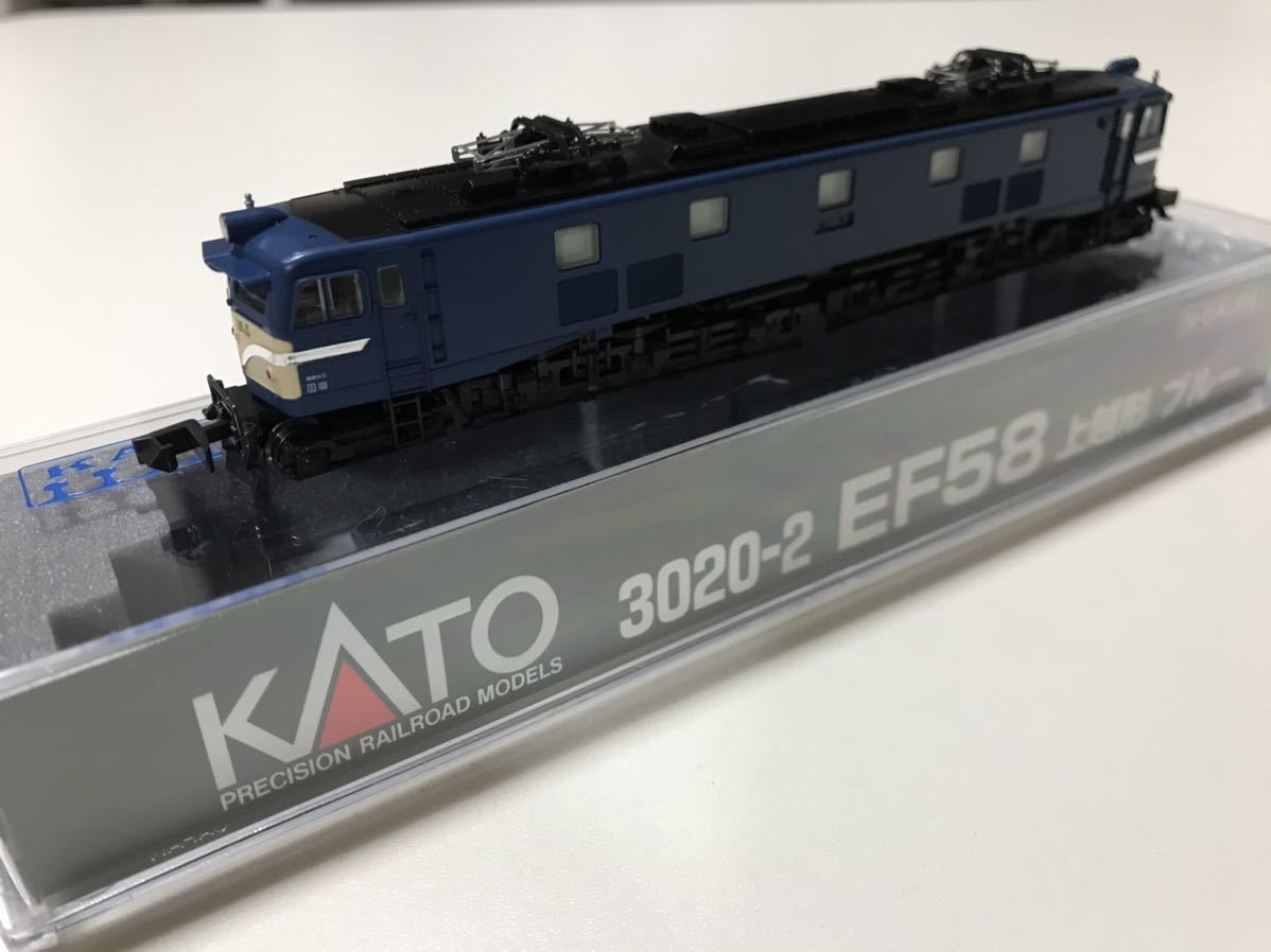 新品 KATO 3020-2 EF58 上越形 ブルー EF58 3020-2 KATO ◎完全未走行 (