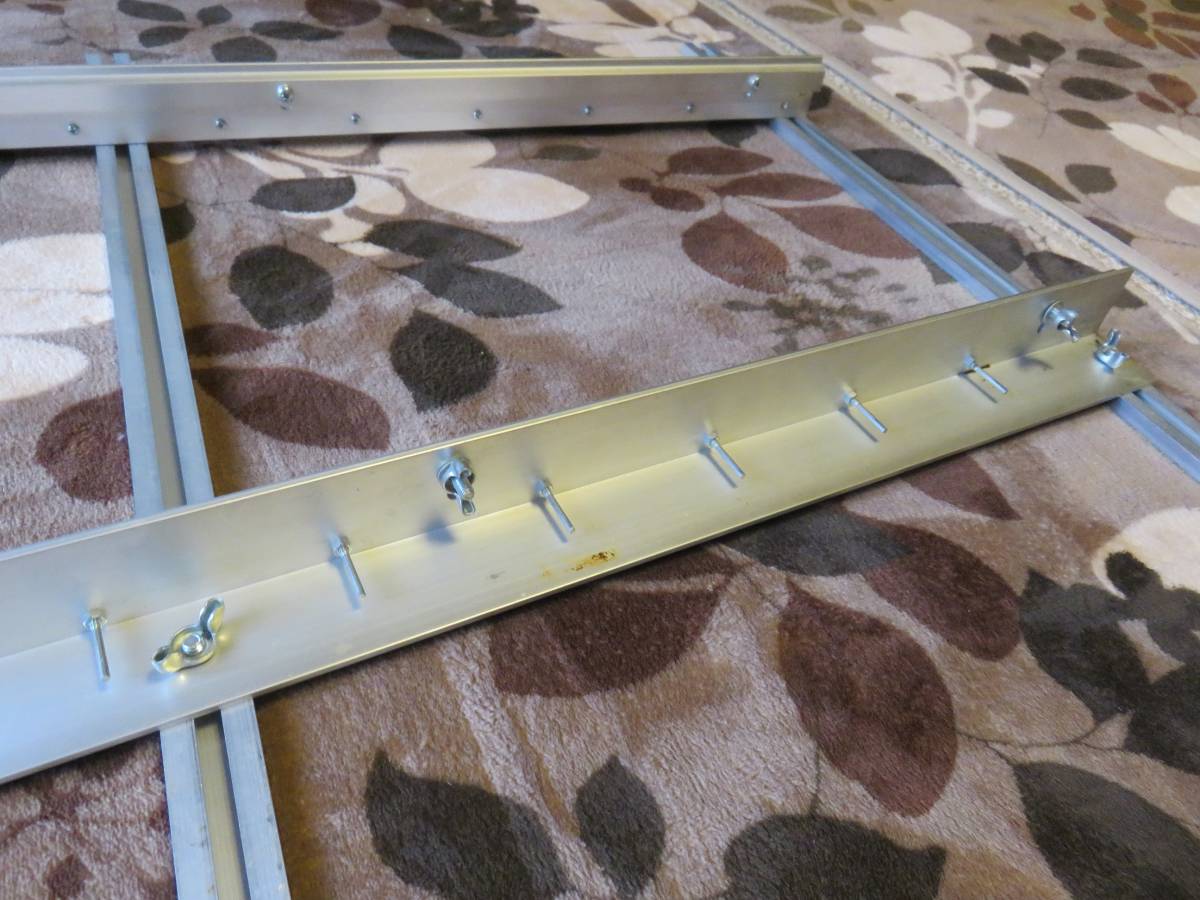 主翼治具、ラジコン飛行機、バルサキット、主翼、翼組み立て道具、治具、アルミLアングル、長さ１ｍ３０ｃｍ_2