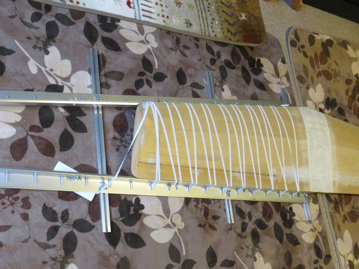 主翼治具、ラジコン飛行機、バルサキット、主翼、翼組み立て道具、治具、アルミLアングル、長さ１ｍ３０ｃｍ_3