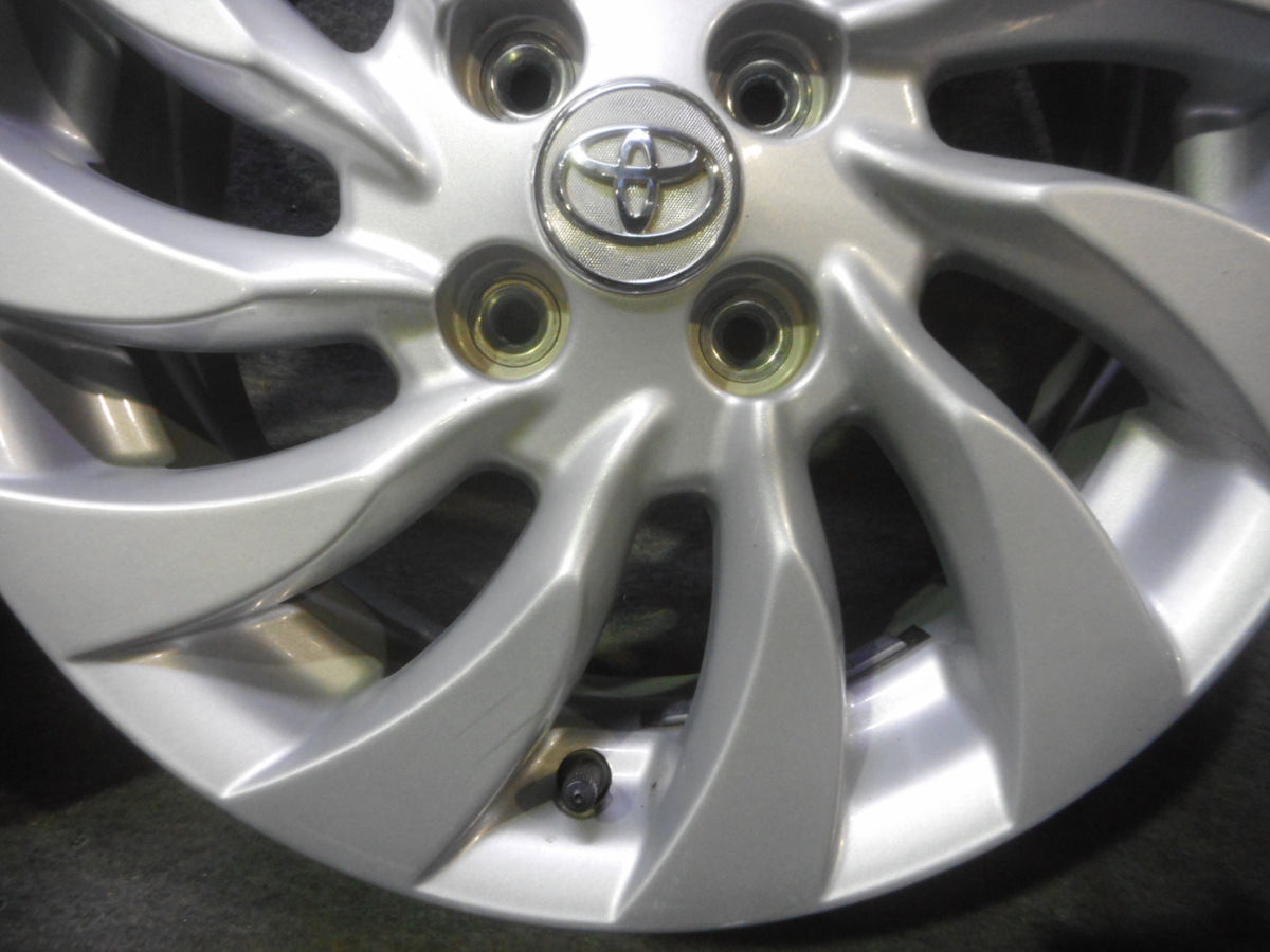 bB +40 PCD100 6J トヨタ 純正 4本 15インチ 純正ホイール TOYOTA 4H 