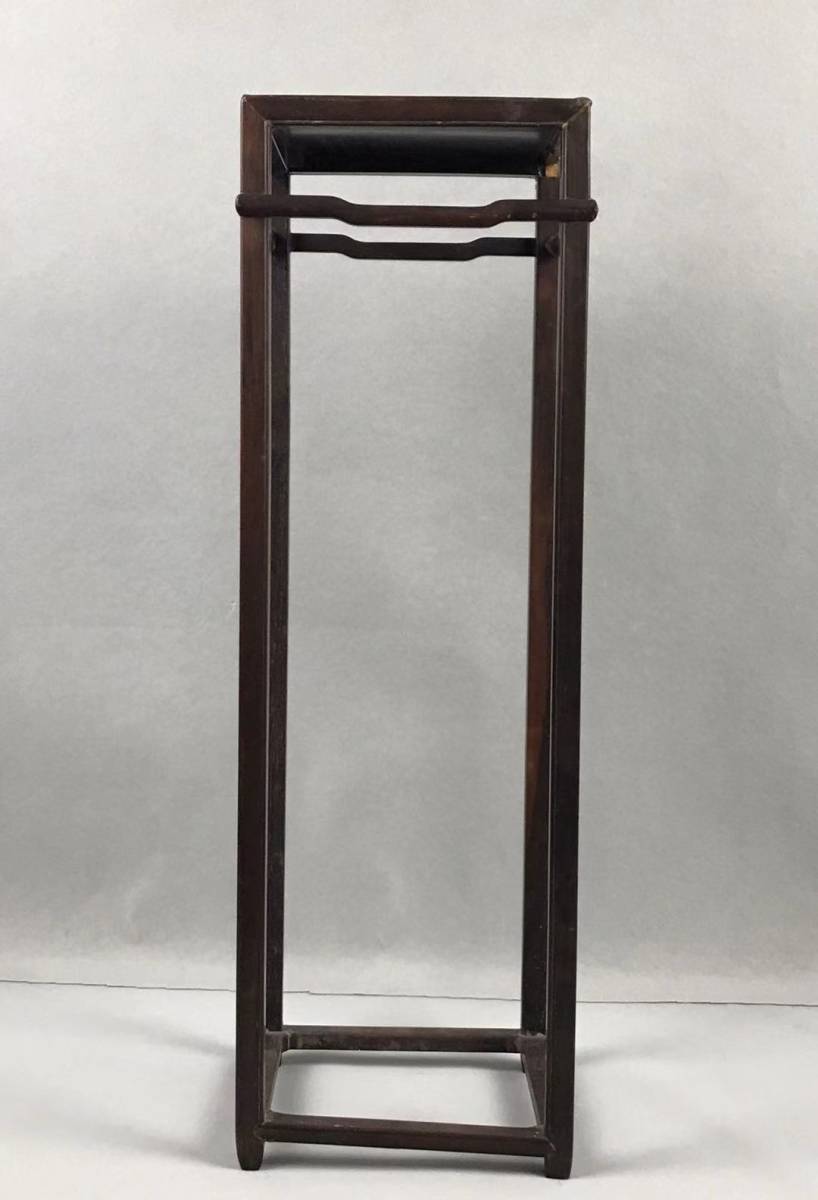 骨董品 花台 紫檀 唐木 木蓮高卓 唐木家具 中古品 工芸品 木工、竹工芸