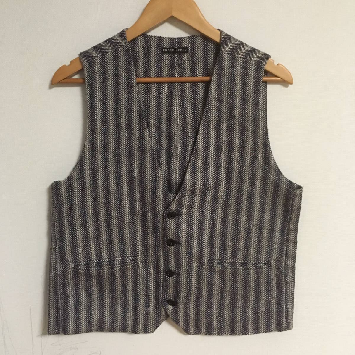 品質保証 ☆フランクリーダーFRANK LEDER リネン シルク ツイード 