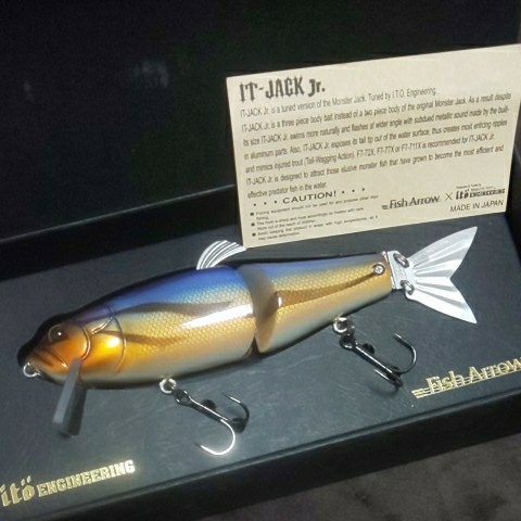 メガバス ルアー フィッシュアロー : ITO ITジャックJR - ITジャック Yahoo!オークション ITジャックjr ☆新品☆激レア☆メガバス×フィッシュアロー IT ITOウッドアユ ITメガバス×フィッシュアロー ウッド Jr.モンスターを狂わせる要素