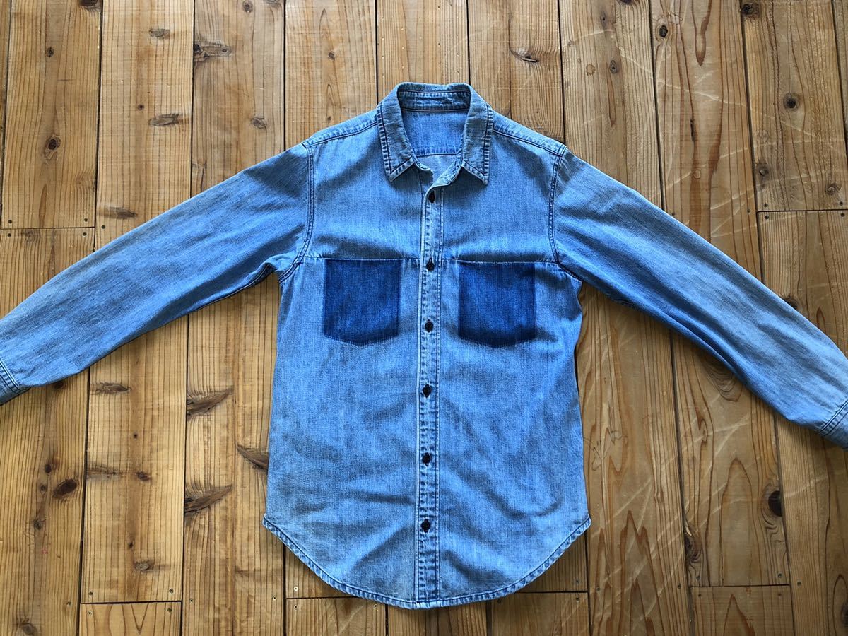購入卸値 SUNSEA サンシー 12AW デニムシャツ 3 インディゴ 【公式通販】
