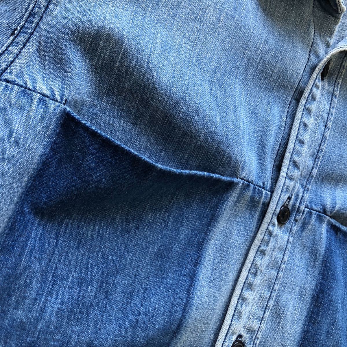 12AW SUNSEA サンシー 長袖 デニム シャツ インディゴ ブルー 青 SNS 