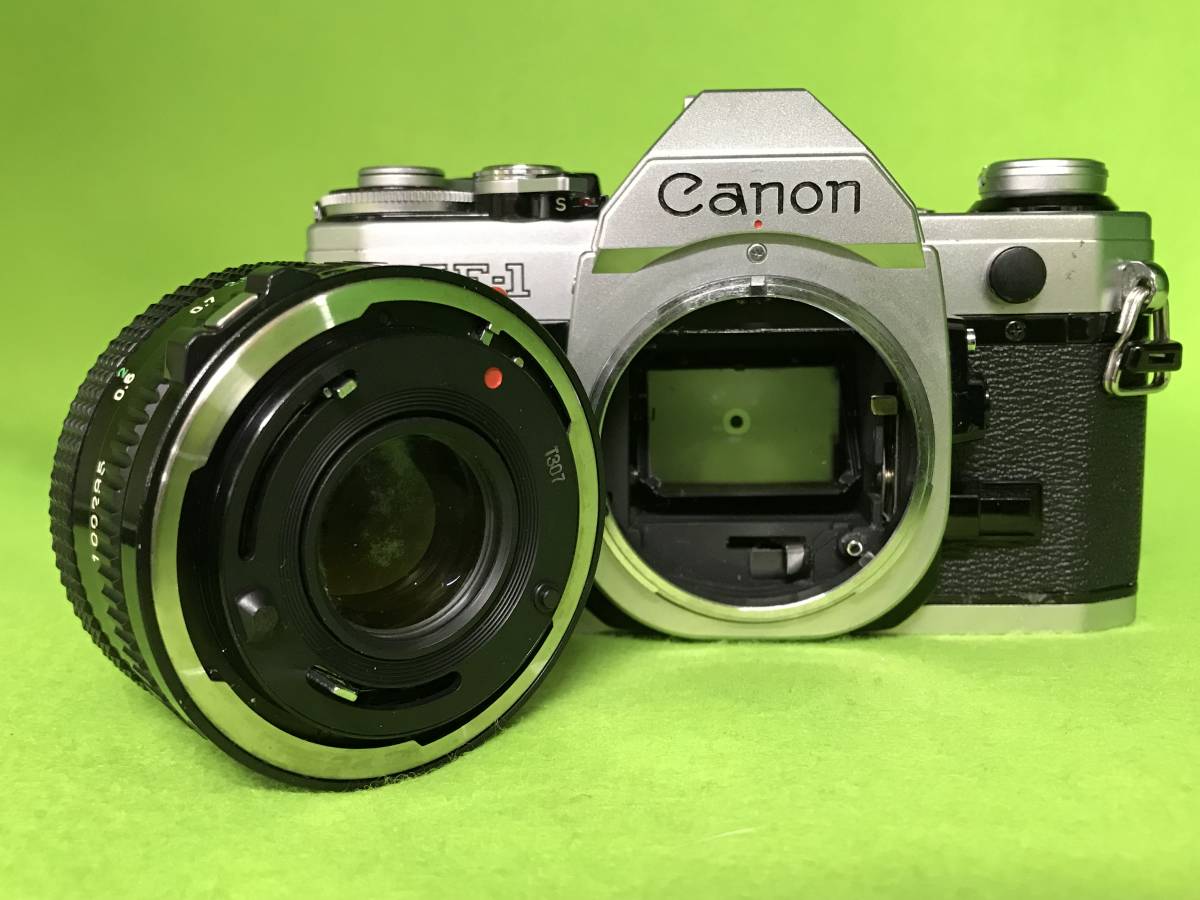 1912142】canon キャノン CANON AE-1 ／ CANON LENS FD 50mm f1.8