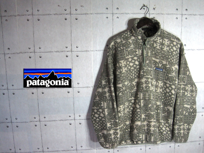 SALE，限定SALE USA製/patagonia/パタゴニア/SYNCHILLA スナップT/シンチラ プルオーバー 総柄 フリース ジャケットL/25462/97年製/米国製/程度良好/90年代(Lサイズ)｜売買されたオークション情報、yahooの商品情報をア 男性用