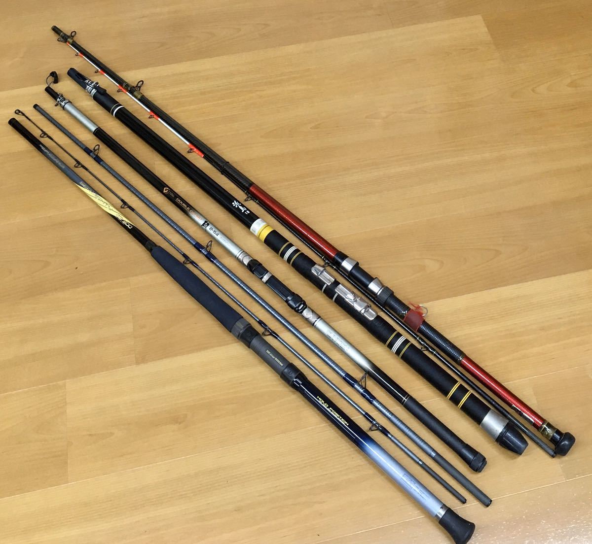 中古★釣り竿　まとめ売り　浜島１８　磯2－54　舟20－240　磯2－54　sea mighty 40/300 4本セット