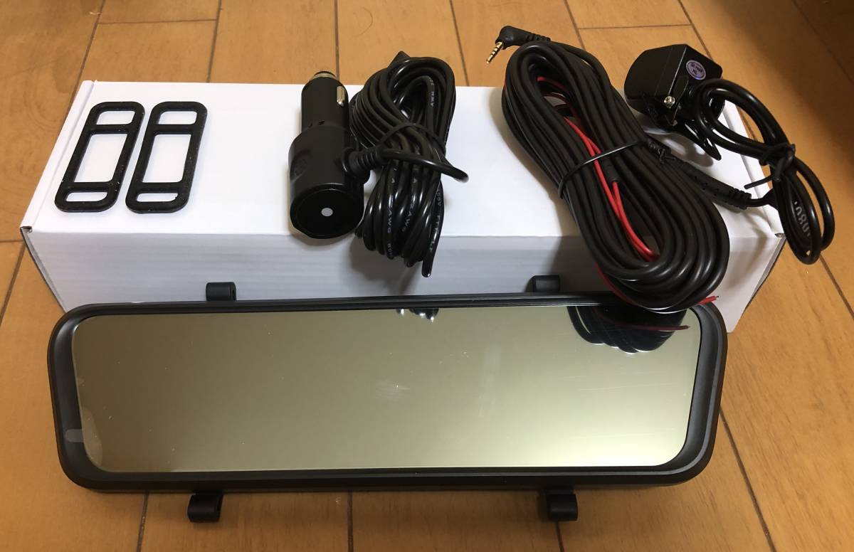【新品】ミラー型ドライブレコーダー 前後撮影、10インチHD、1080P、170°（海外製）_2