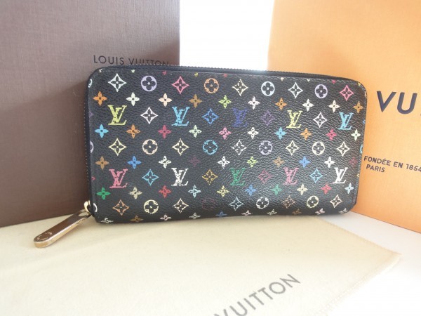 美品☆ヴィトン マルチカラー 【ジッピーウォレット】長財布☆オシャレ