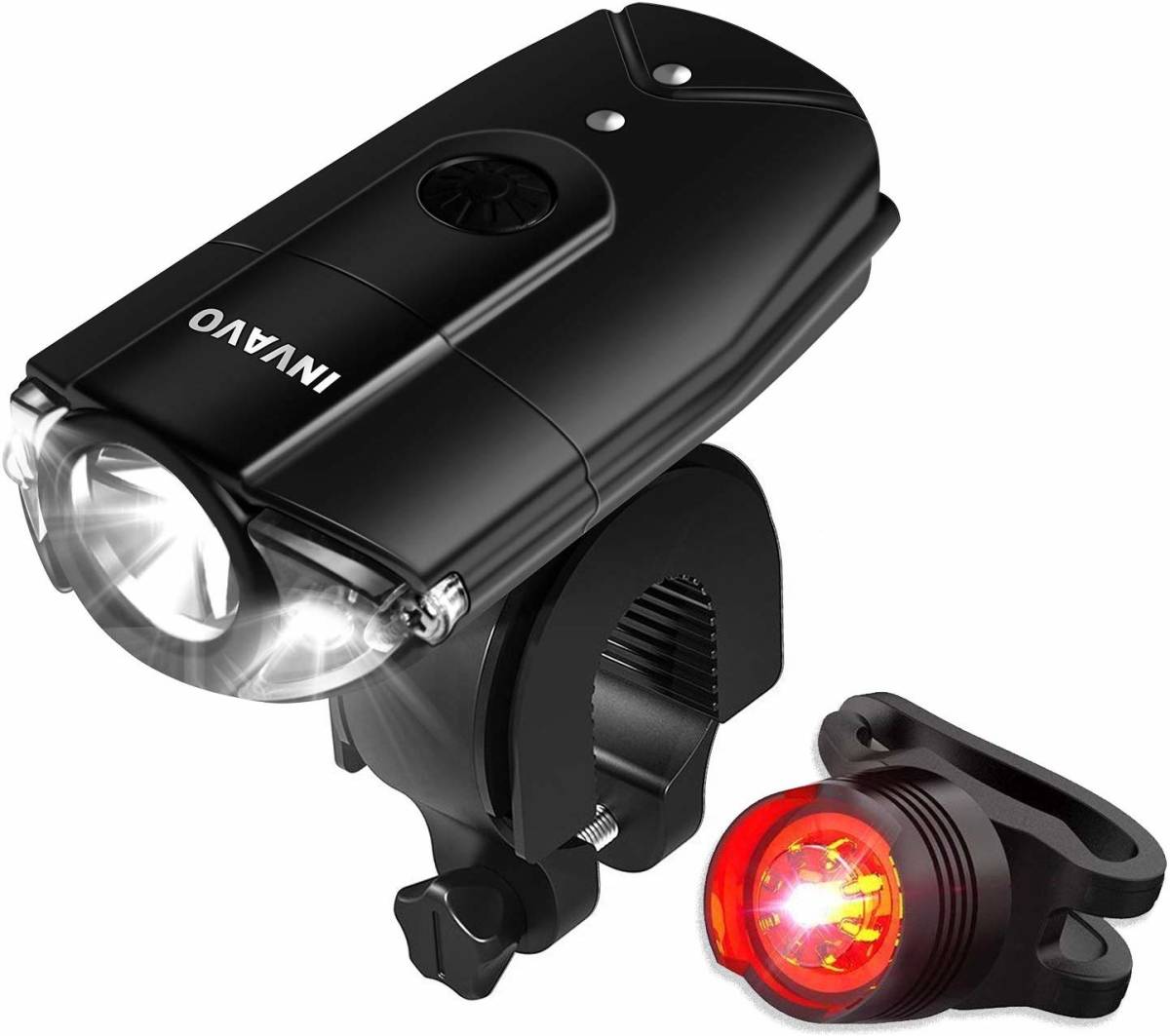 驚きの破格値，セール INVAVO 自転車ライト 1200ルーメン 2000mah 自転車前照灯 自転車ヘッドライト高輝度 USB充電 押しスイッチ超小型 LED 懐中電灯 機能付(白色燈)｜売買されたオークション情報、yahooの商品情報をアー 白色燈