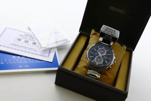 SEIKO - パーペチュアル ソーラー セイコー V198-0AC0 新同品 SEIKO 