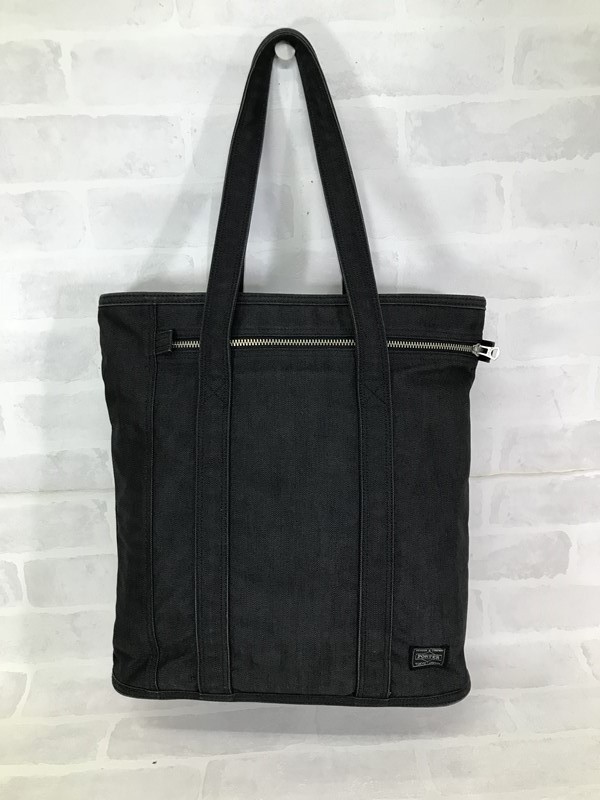 ポーター吉田カバン トートバッグ スモーキーＳ キャンバス A4可 黒 PORTER】SMOKY TOTE BAG(S) PORTER 吉田カバン SMOKY（スモーキー）トートバッグ