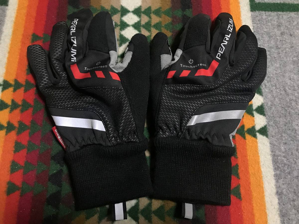 美品 PEARL IZUMI パールイズミ WIND BREAK グローブ 手袋 ブラック M