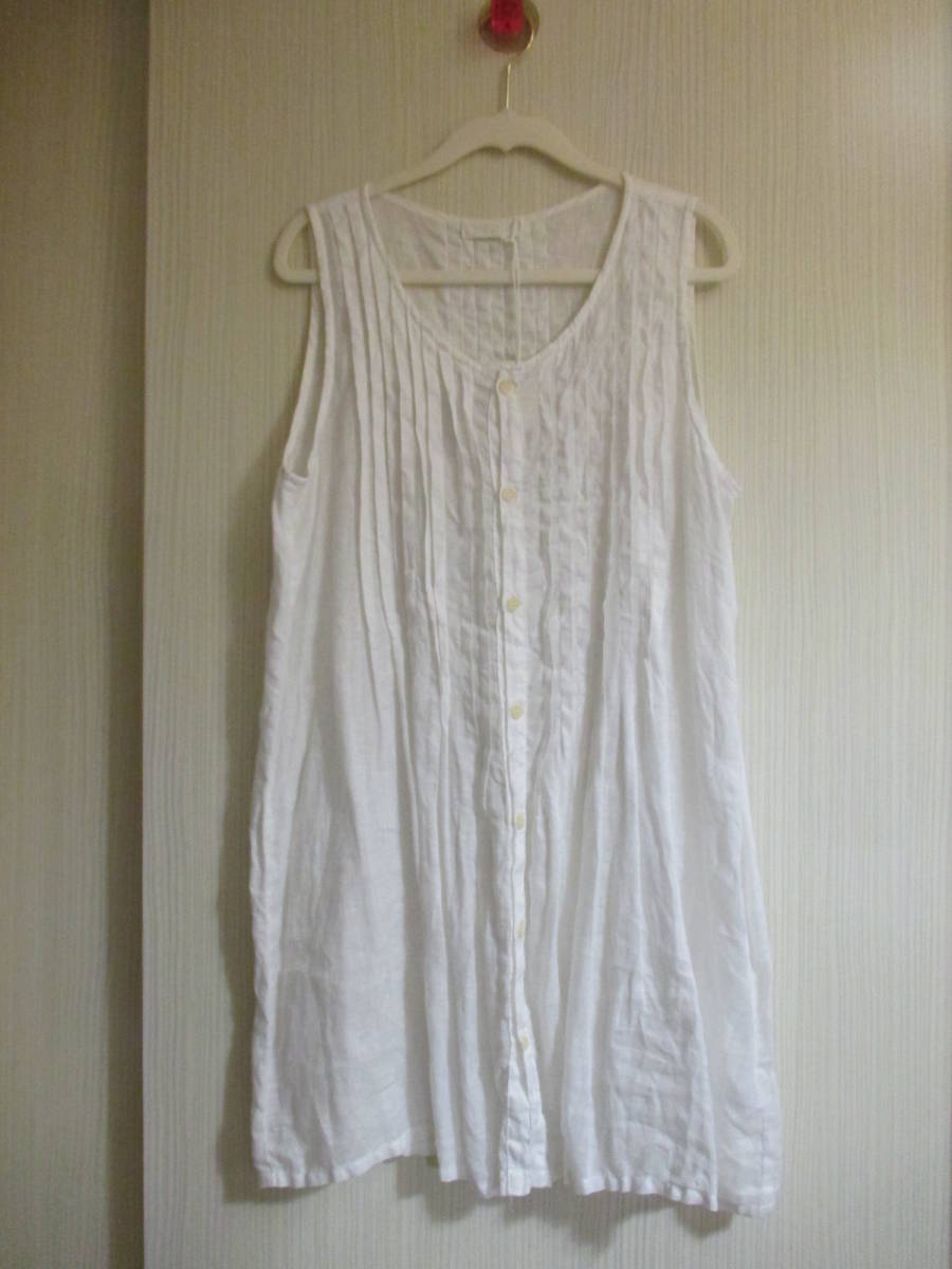 ★リフラティ シップス シーピーシェイズ CP SHADES リネン ノースリーブチュニック ワンピ