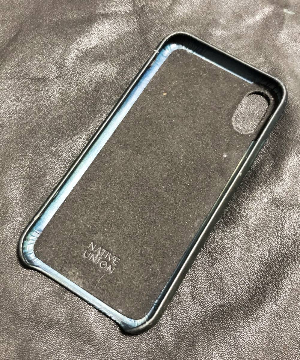 美品☆[Berluti] NATIVE UNION IPHONE X用 カリグラフィ パティーヌレザー アイホンケース グリーン ベルルッティ