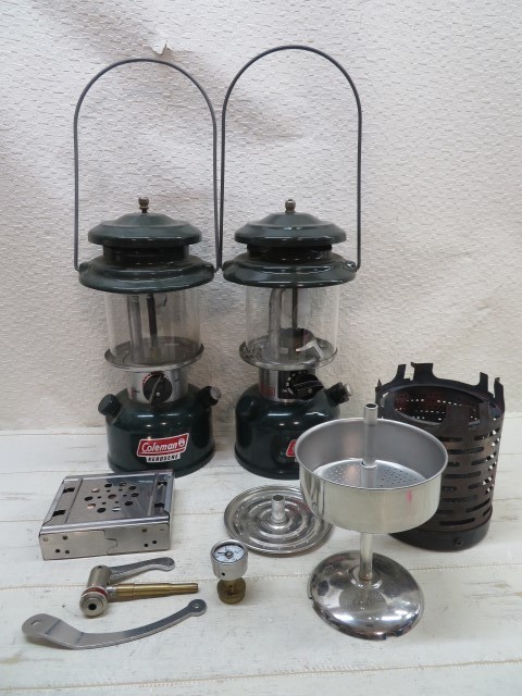 定番人気，セール 2台セット Coleman 286 288 214A700 ランタン ケロシンランタン KEROSENE コールマン キャンプ アウトドア用品 各パーツ付 10740(ホワイトガソリンランタン)｜売買されたオークション情報、yahooの商品 ホワイトガソリンランタン
