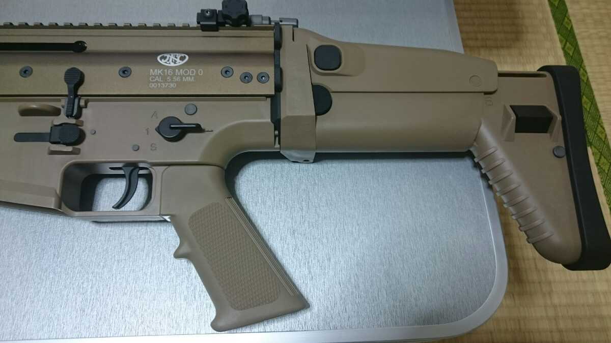 【美品】WE-tech SCAR-L FN社リアル刻印！オープンボルトブローバックガスガン！_3