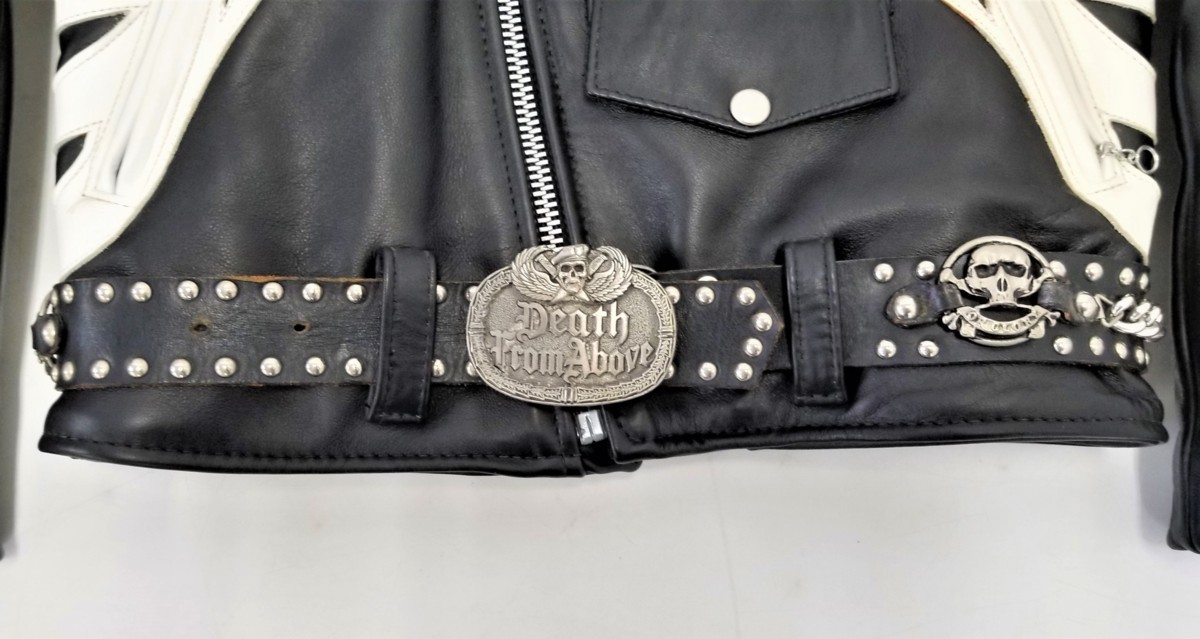 中古】VANSON バンソン ボーン ライダースジャケット ダブルライダース 