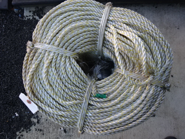 【大人気，本物保証】 激安/ /国産 白/黄入り ナイロン PE混 三つ打ちロープ 8mm 16Kg②(その他)｜売買されたオークション情報、yahooの商品情報をアーカイブ公開 - オークファン その他