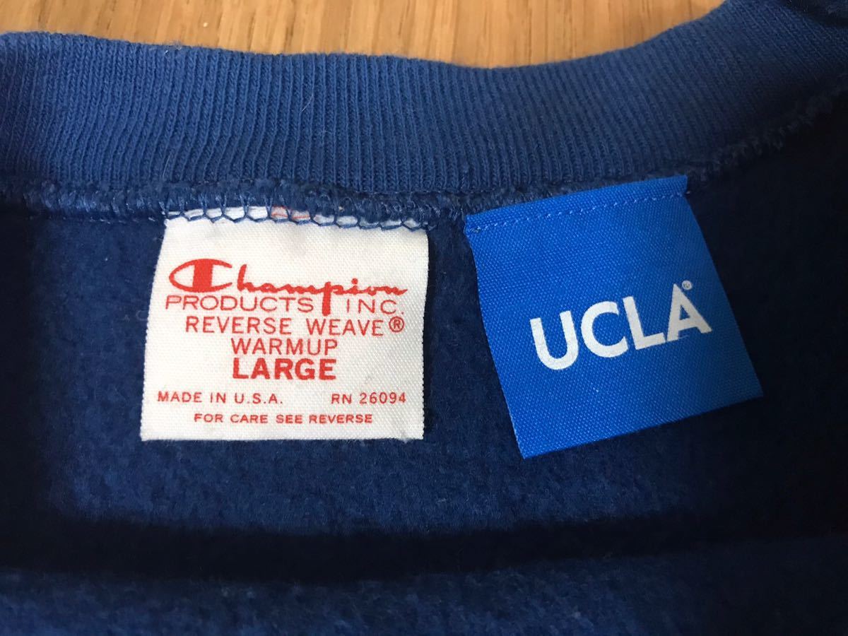 限定モデル 赤タグ チャンピオン アメリカ製 スウェット UCLA L USA 