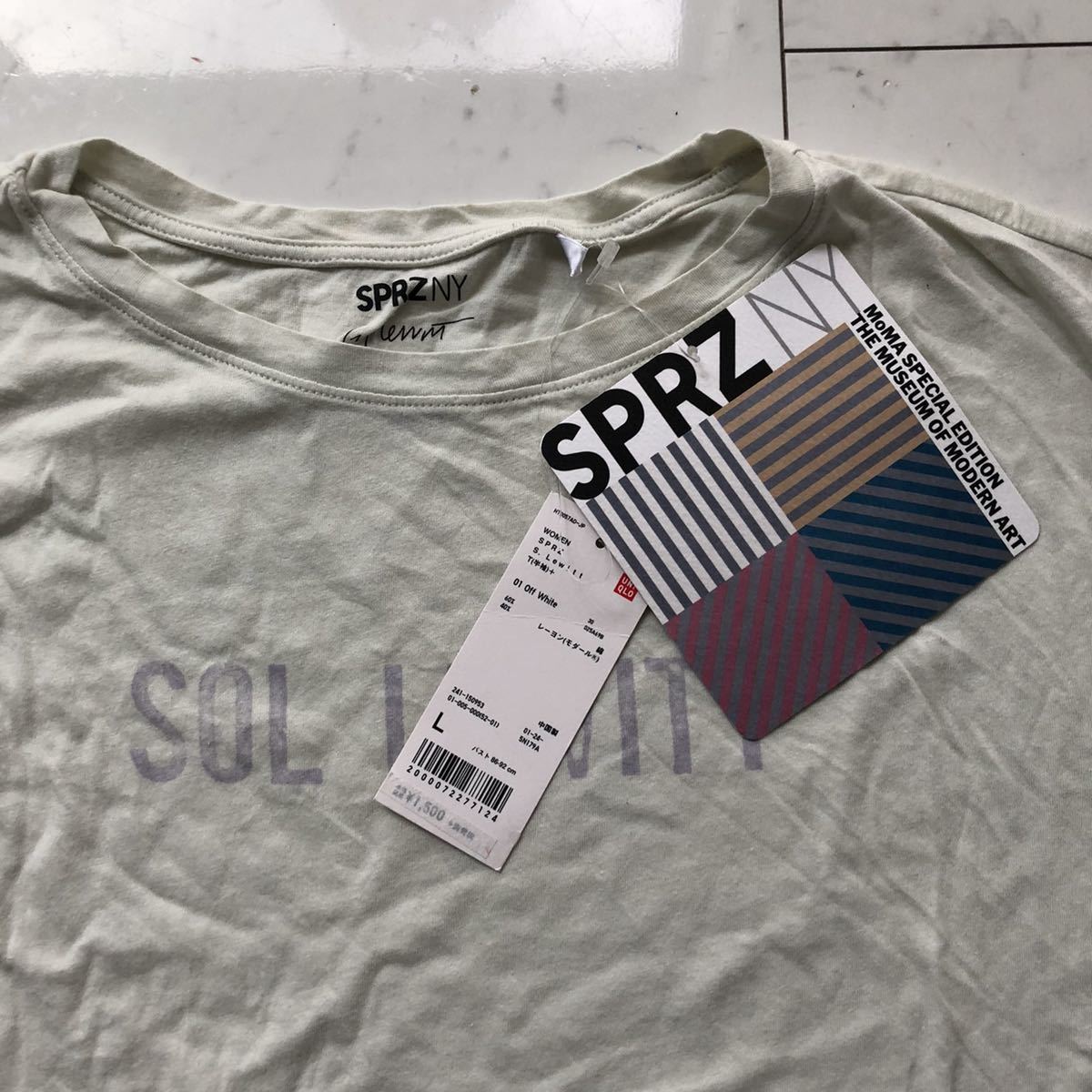 未使用 UNIQLO SPRZ NY ソル・ルウィット サイズL ユニクロ Tシャツ 