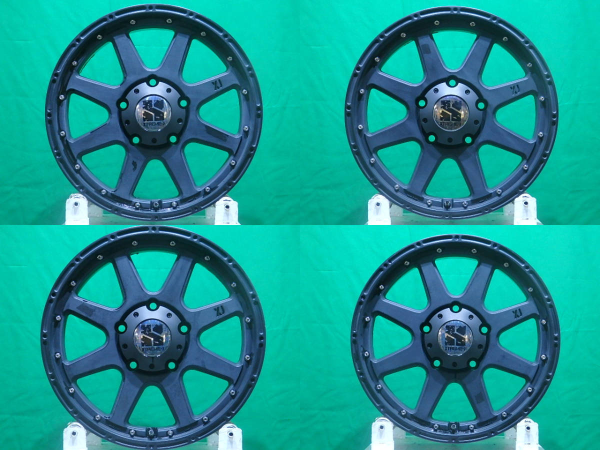 a8264☆XTREME-J☆18×8J +50 5H PCD150☆中古4本 XTREME-J XJ03 Wheels