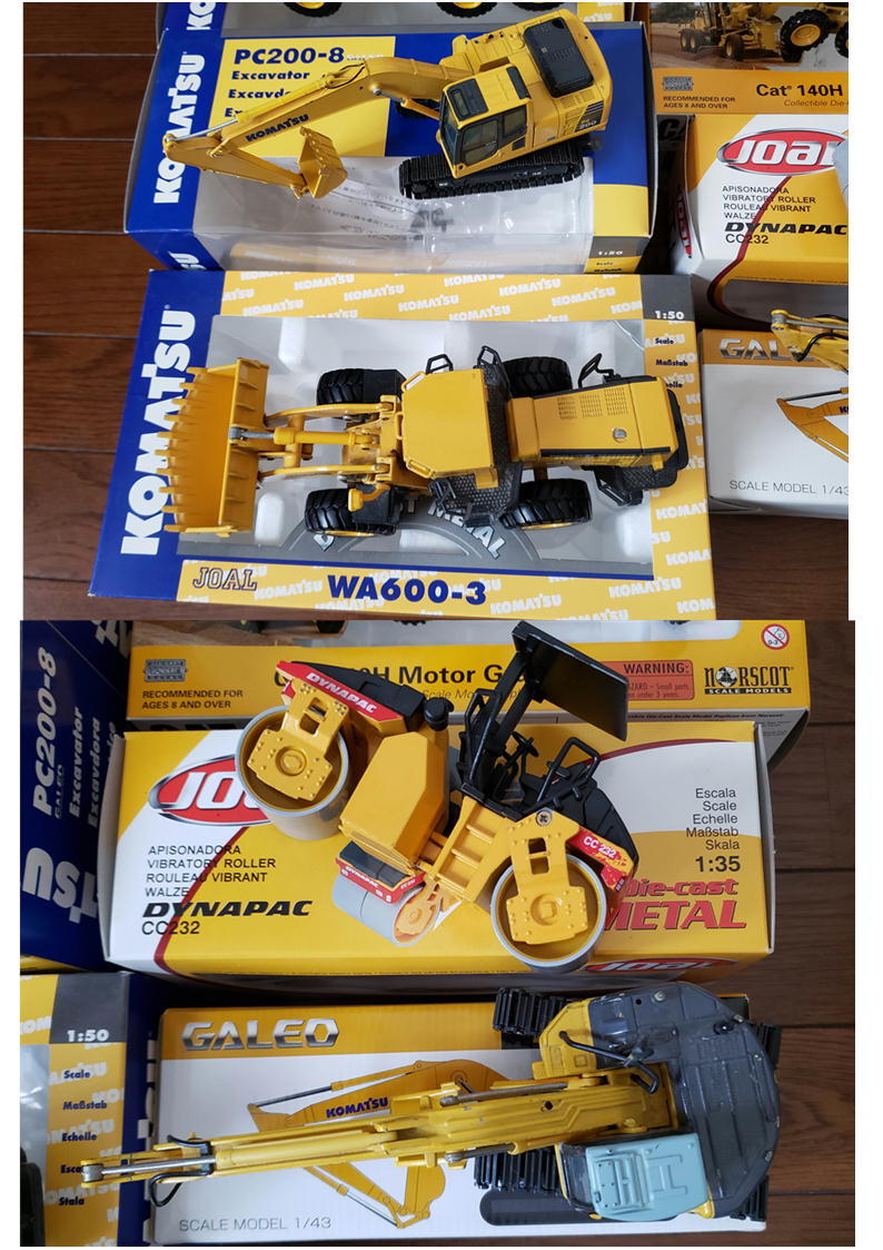 非売品希少 ミニチュア ミニカー TUSK フォークリフト 3箱セット