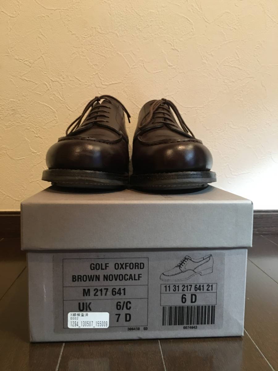 J.M.WESTON】 GOLF 6D BROWN NOVOCALF 純正シューツリー付(26.0cm 