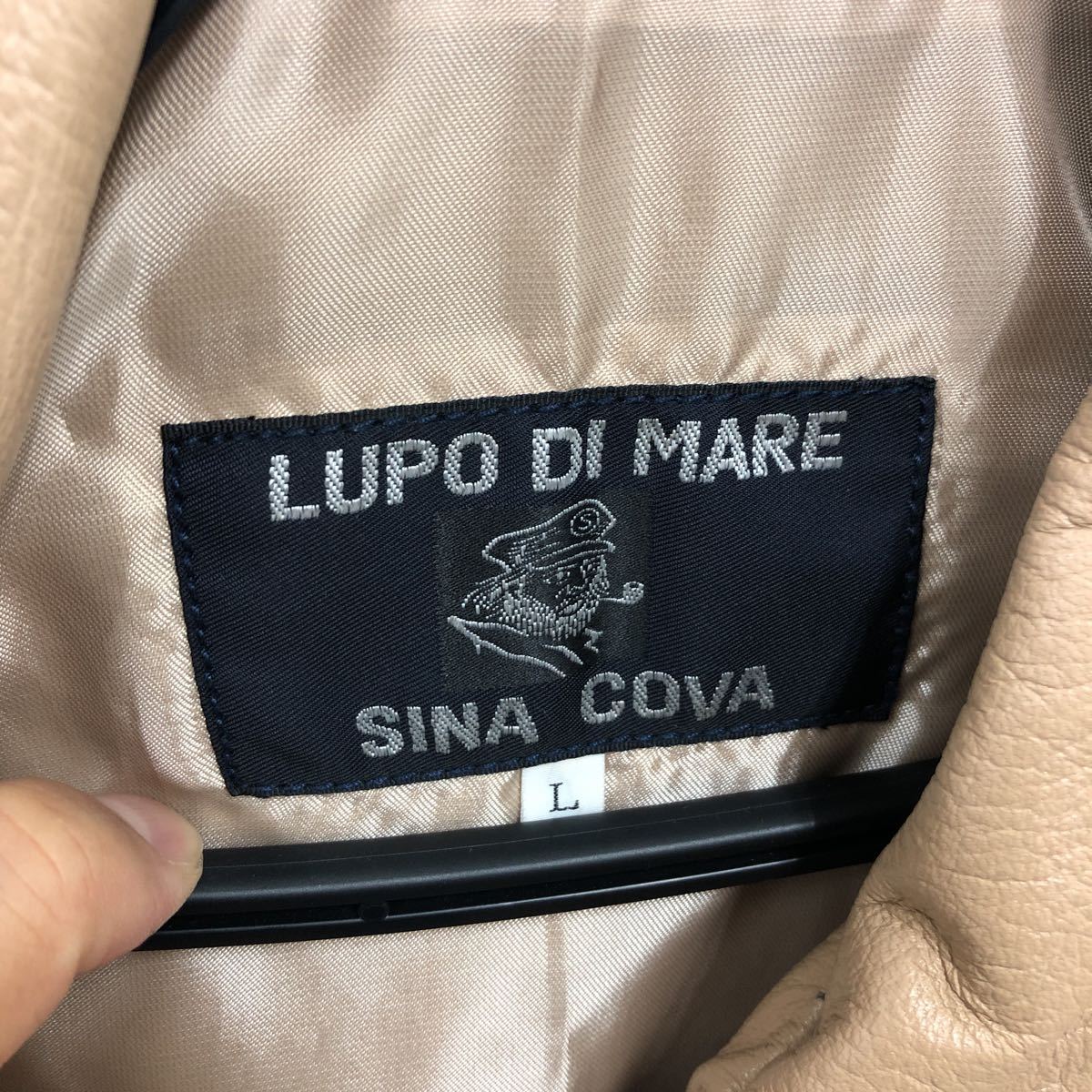 ② SINA COVA シナコバ LUPO DI MARE ジャケット 羊革 ラムレザー 