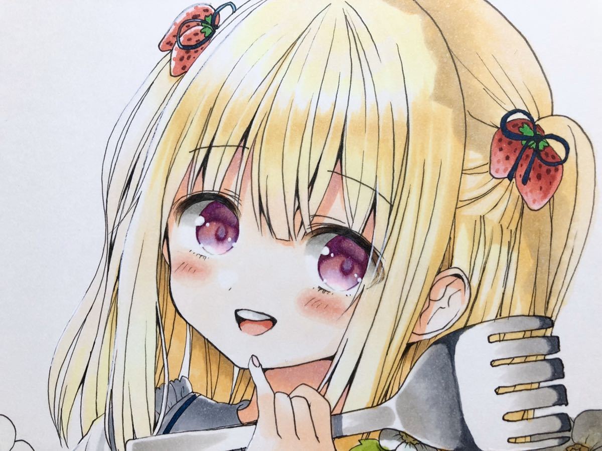 手描きイラスト オリジナル いちご狩りちゃん コピック 手描きイラスト 売買されたオークション情報 Yahooの商品情報をアーカイブ公開 オークファン Aucfan Com
