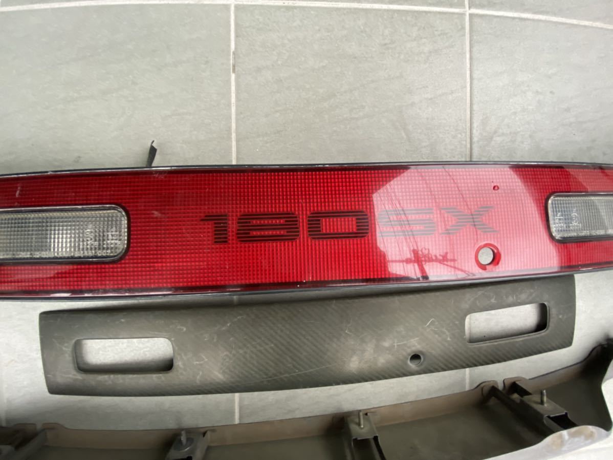 180SX 中期 テールランプ ガーニッシュ カーボンカバー 純正