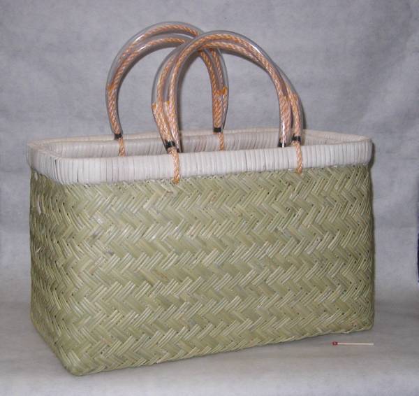スズ竹市場かご（小）篠竹 篠竹「手提篭（小）」 | 虎斑竹専門店 竹虎