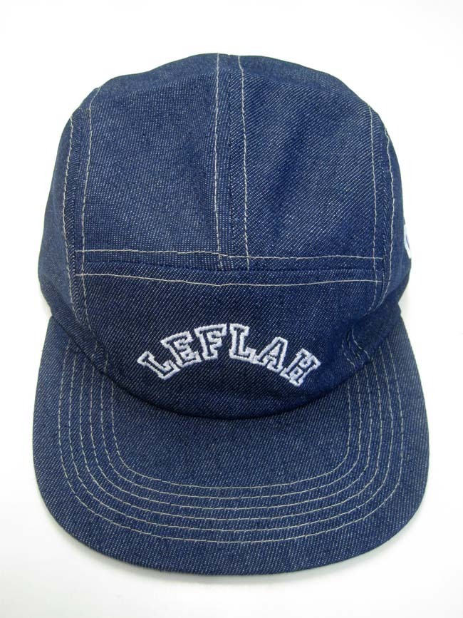 美品/LEFLAH/レフラー/LEFLAH JET CAP/アーチロゴ刺繍 デニム ジェット 