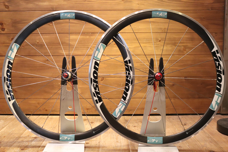 豊富な，SALE ヴィジョン Vision トライマックス TriMax T42 チェレステカラー アルミカーボン ホイールセット シマノ10s 13c なチェレステレター(27インチ、700C)｜売買されたオークション情報、yahooの商品情報 ホイール（完組、手組）