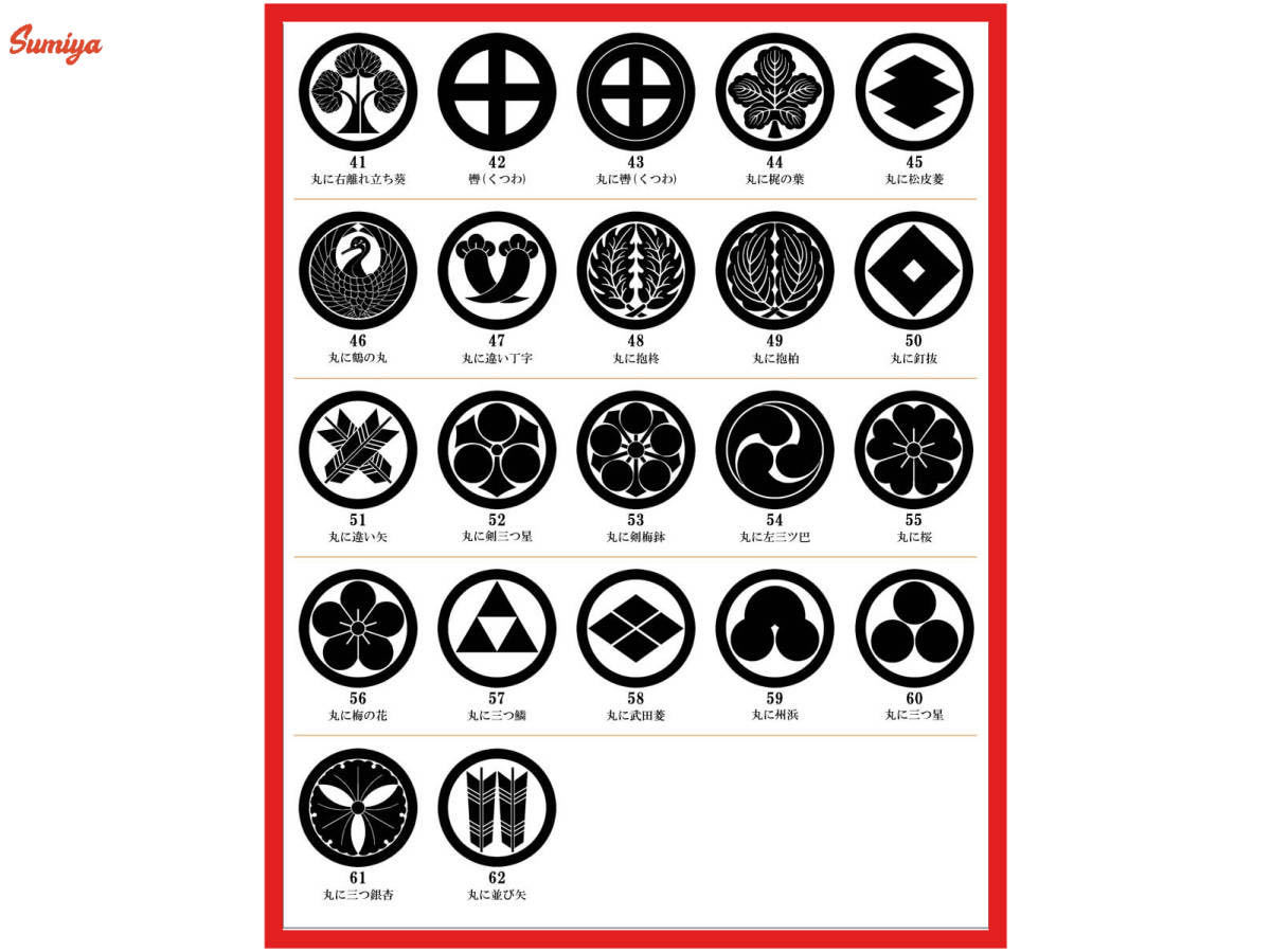 【家紋】カッティングステッカー２枚入り（縦１５㎝×横１５㎝）ご質問は入札前にお願いします！_3