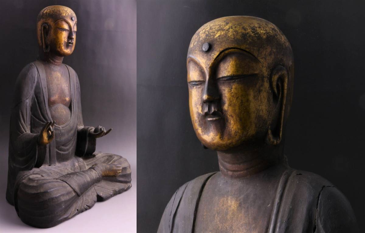 仏教美術 乃地蔵菩薩坐像（木彫）室町時代 仏像 精密細工 極上珍品☆地蔵
