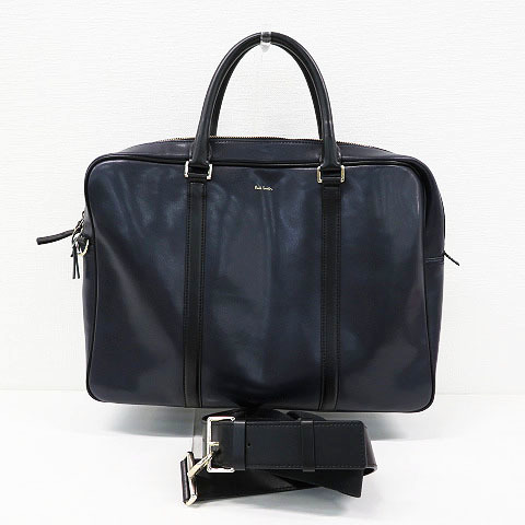 未使用✨ポールスミス　ビジネスバッグ　ブリーフケース　ネイビー　2way 即決】PAUL SMITH ポールスミス 2WAY ブリーフケース ビジネスバッグ