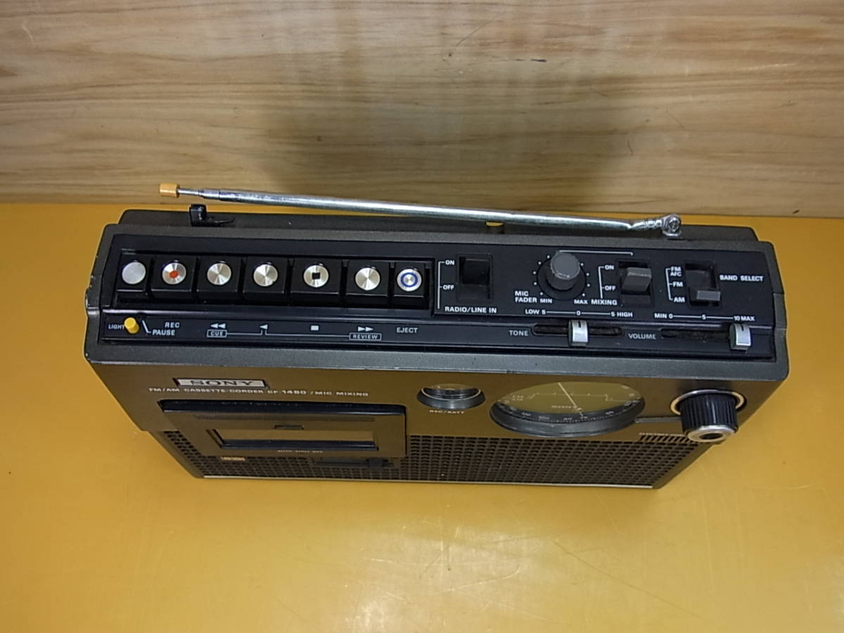 SONY ソニー 2バンド ラジオカセット CF-1480 FM/AM 整備動作品 SONY