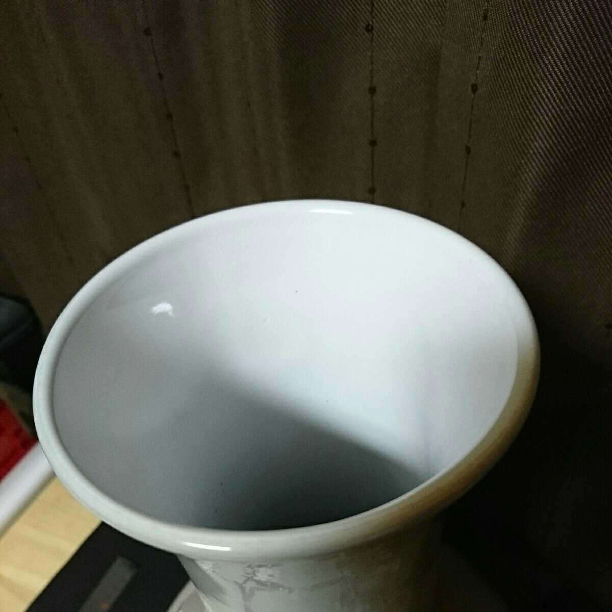 中華陶瓷 雀 花瓶 壺 飾り瓶 _8