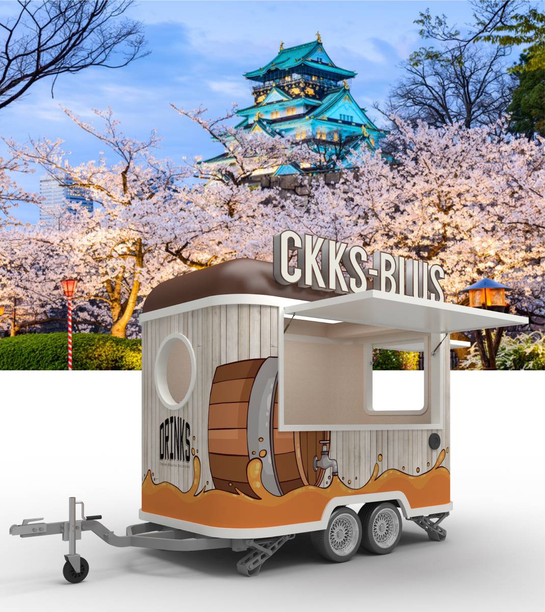 【お買い得】 ＣKKS-T001 遠隔商談対応可能 キッチントレーラー 牽引車 移動販売車 牽引免許不要 ケータリング トレーラー キッチンカー 受注生産車(トレーラー)｜売買されたオークション情報、yahooの商品 トレーラー