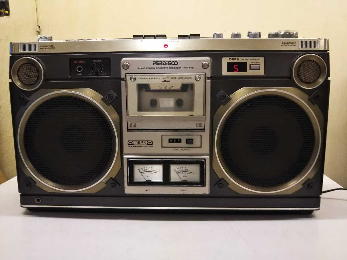リアル HITACHI 日立 TRK-8180 PERDiSCO ラジオカセットデッキ