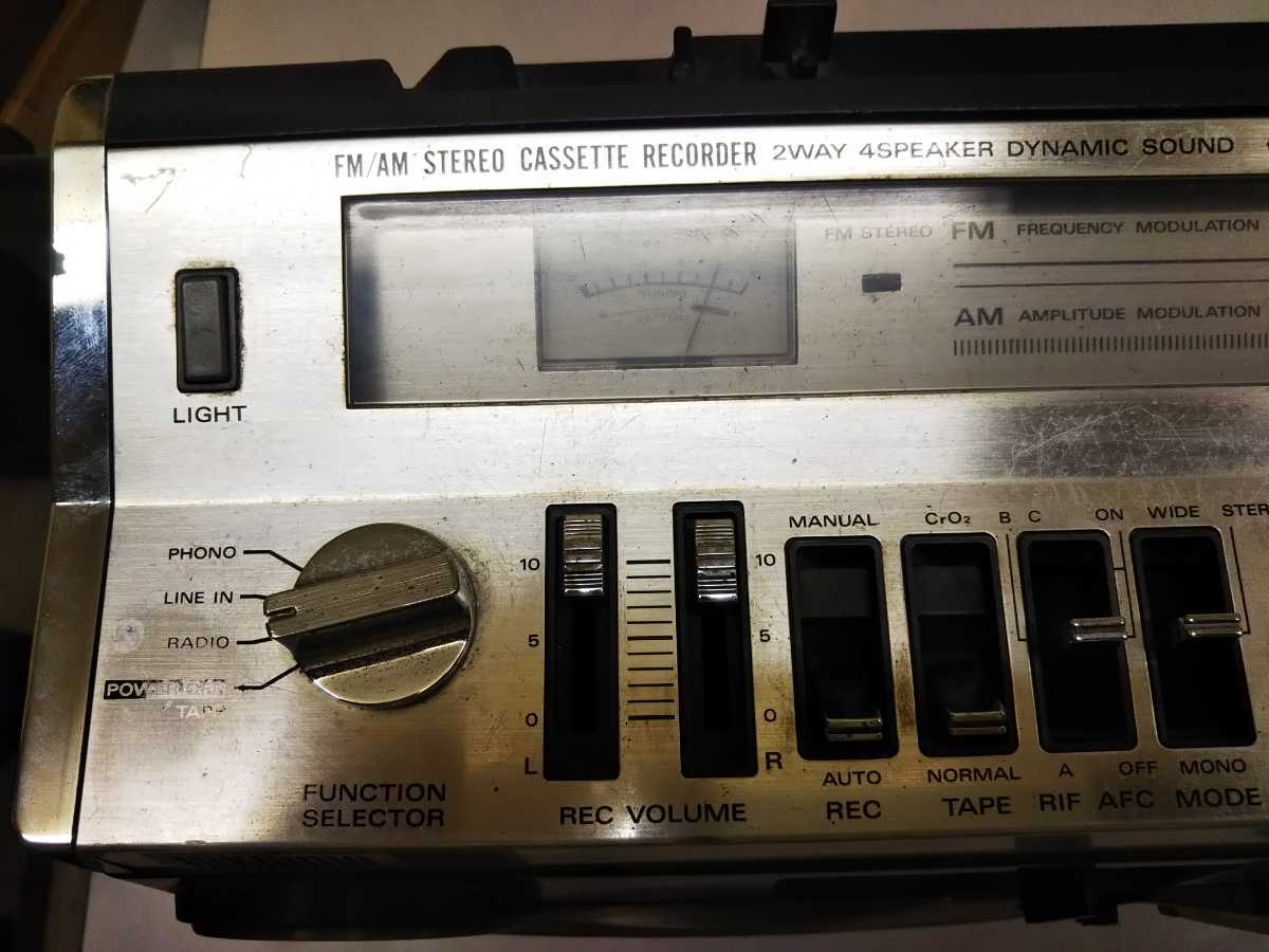 リアル HITACHI 日立 TRK-8180 PERDiSCO ラジオカセットデッキ