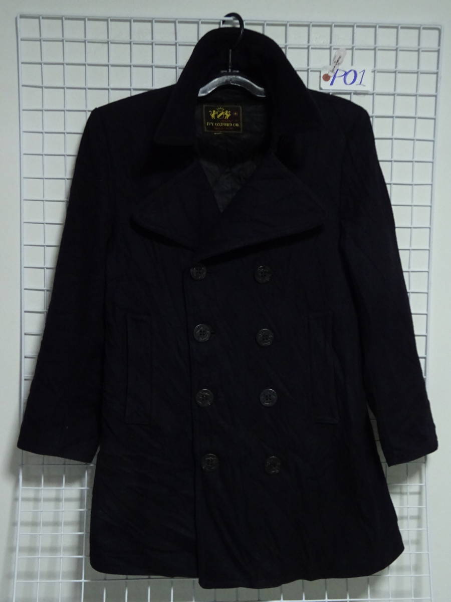 米海軍実物テーラーメードPコート（ピーコート） 黒 IVY OXFORD CO.イタリア製
