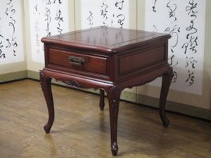 大塚家具_直径121cm丸テーブル引出付き 吊さ