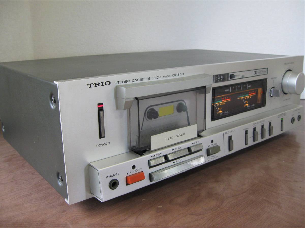 TRIO KX-600 カセットデッキ 通電OK ジャンク扱い TRIO トリオ KX-600 再生可 保障無し 1980 希少・通電確認済みTRIO